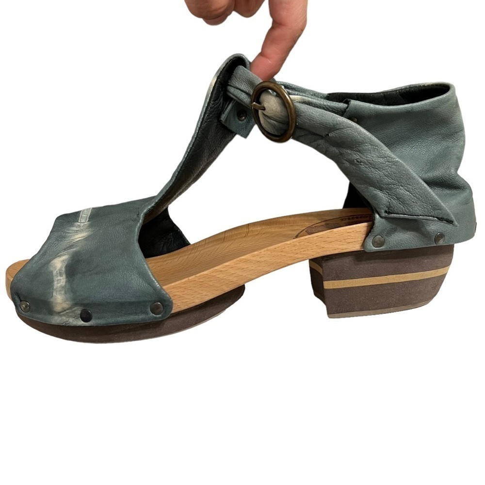 Anthropologie Rosa Mosa Butter Soft Clog Sandal Made in Vienna 38 *flawed* - Picture 3 of 11